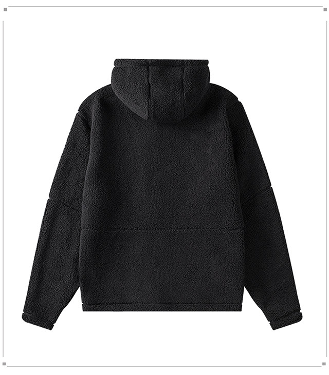 Cotton Velvet Zipper Hoodie