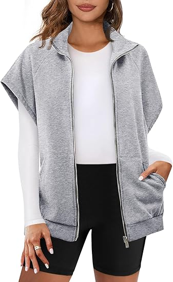 Women's oversized zipper sweatshirt for warmth Women's oversized zipper sweatshirt for warmth
