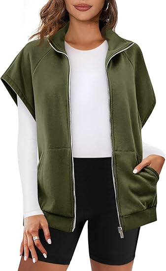 Women's oversized zipper sweatshirt for warmth Women's oversized zipper sweatshirt for warmth